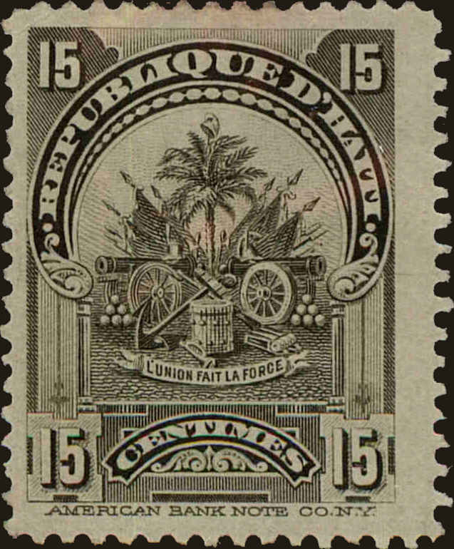 Front view of Haiti 63 collectors stamp