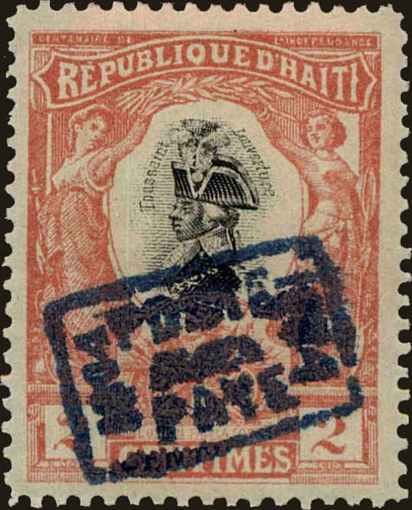 Front view of Haiti 90 collectors stamp