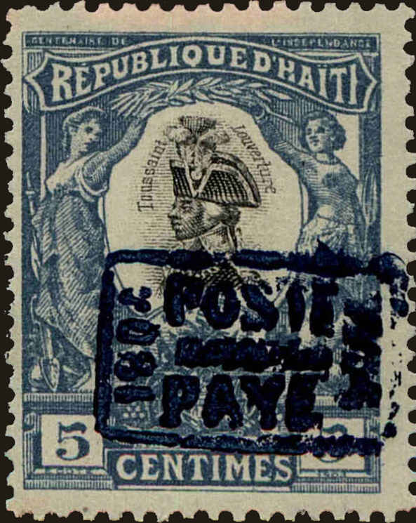 Front view of Haiti 91 collectors stamp