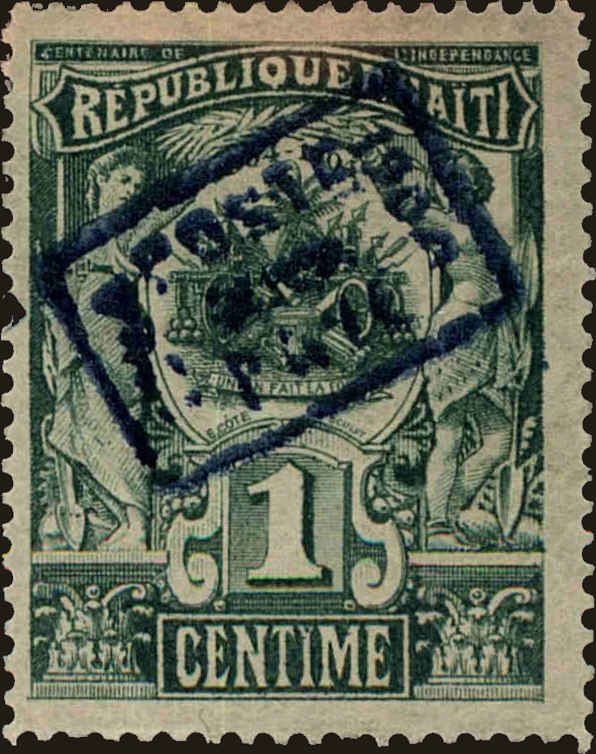Front view of Haiti 102 collectors stamp