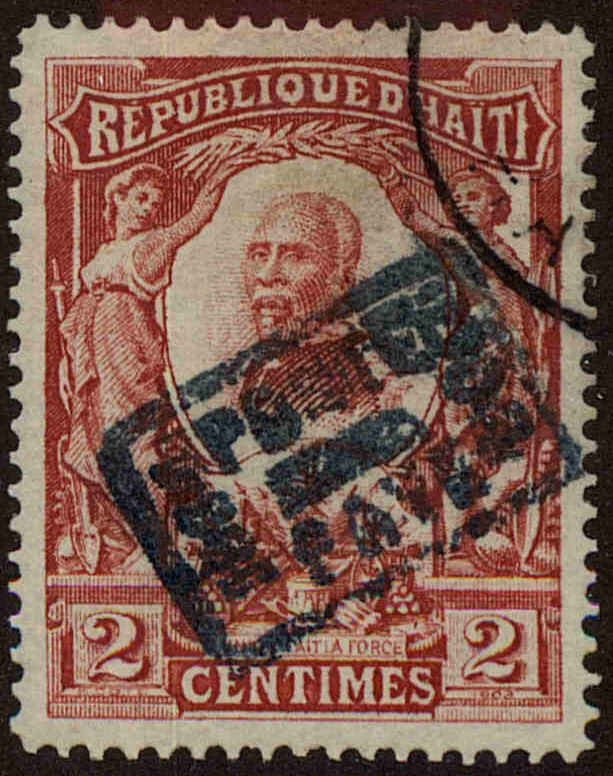 Front view of Haiti 103 collectors stamp