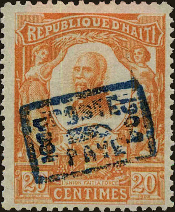 Front view of Haiti 106 collectors stamp