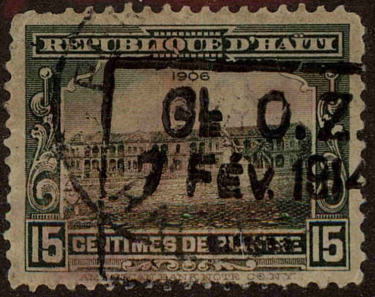 Front view of Haiti 189 collectors stamp
