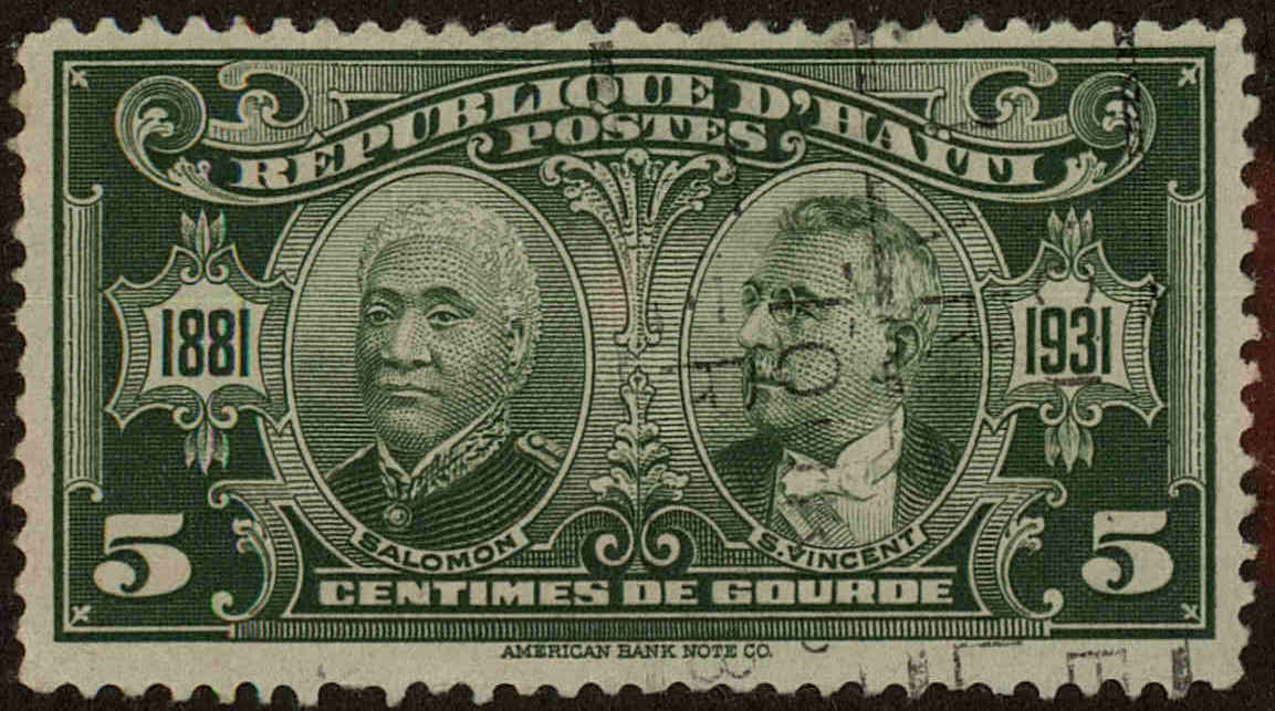 Front view of Haiti 322 collectors stamp