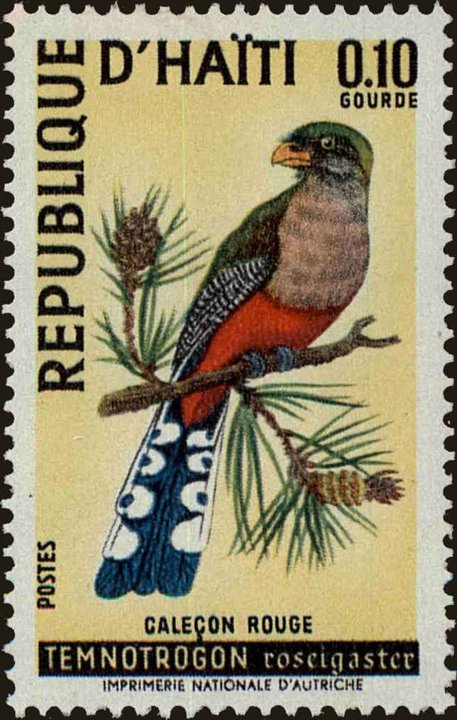 Front view of Haiti 612 collectors stamp