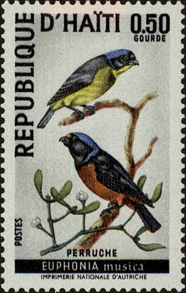 Front view of Haiti 615 collectors stamp