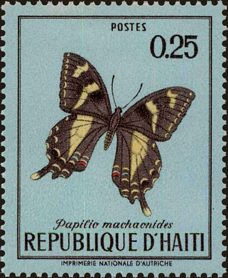 Front view of Haiti 627 collectors stamp