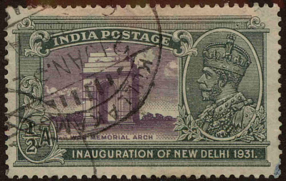 Front view of India 130 collectors stamp