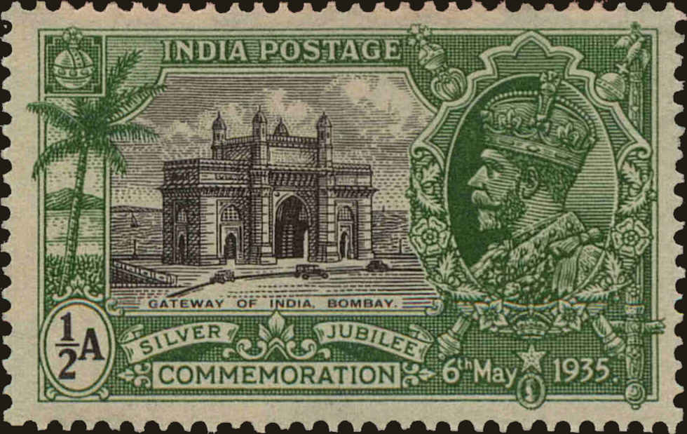 Front view of India 142 collectors stamp