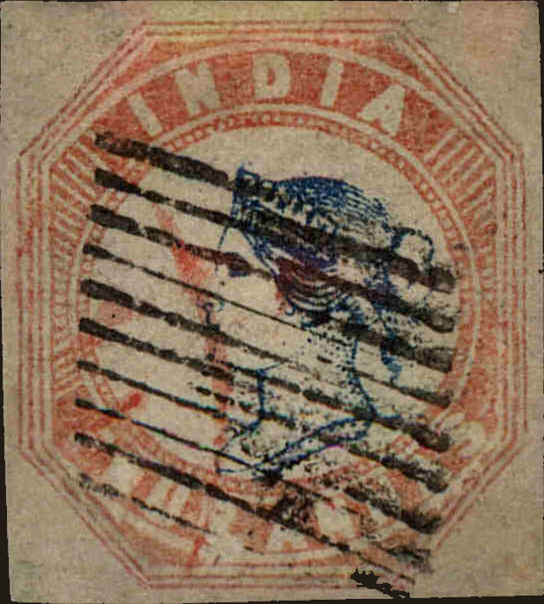 Front view of India 6 collectors stamp