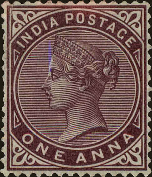Front view of India 38 collectors stamp