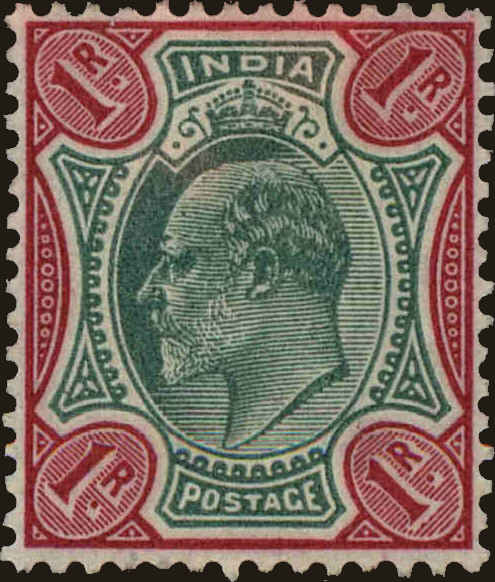 Front view of India 70 collectors stamp