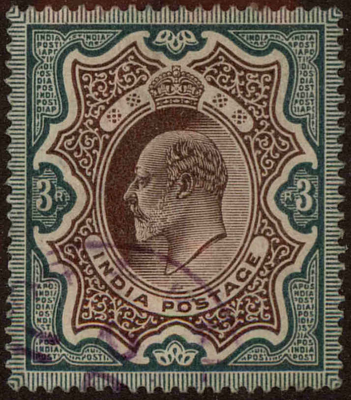 Front view of India 72 collectors stamp