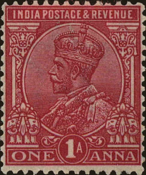 Front view of India 82 collectors stamp