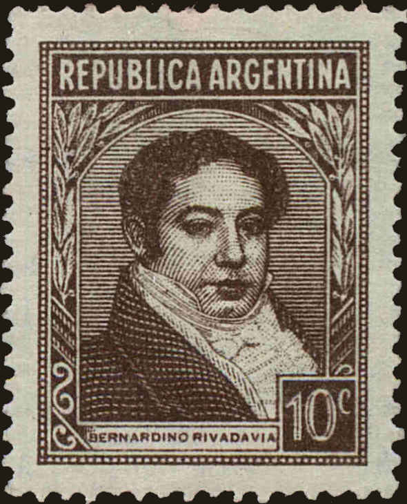 Front view of Argentina 431 collectors stamp
