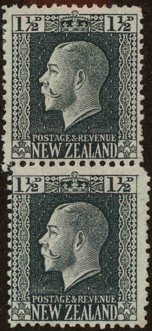 Front view of New Zealand 160 collectors stamp