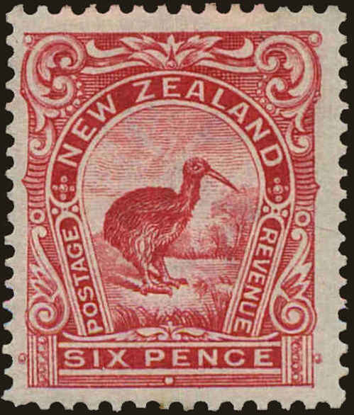 Front view of New Zealand 127 collectors stamp