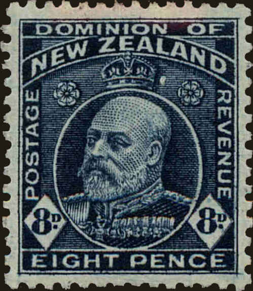Front view of New Zealand 138b collectors stamp