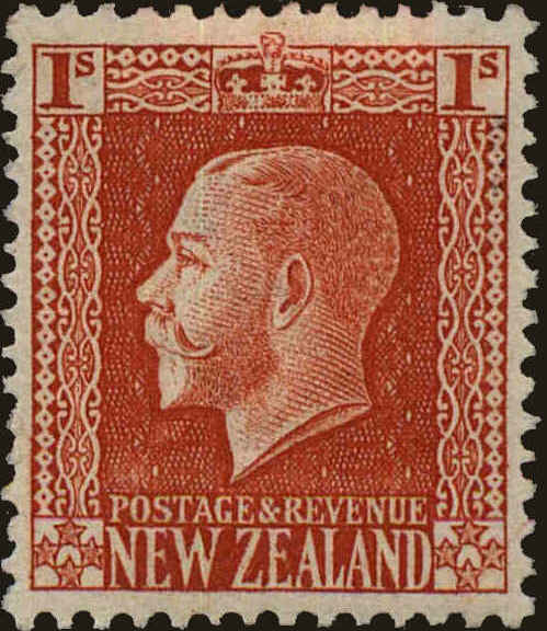 Front view of New Zealand 159b collectors stamp