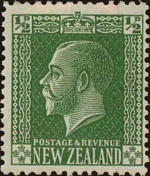 Front view of New Zealand 144 collectors stamp