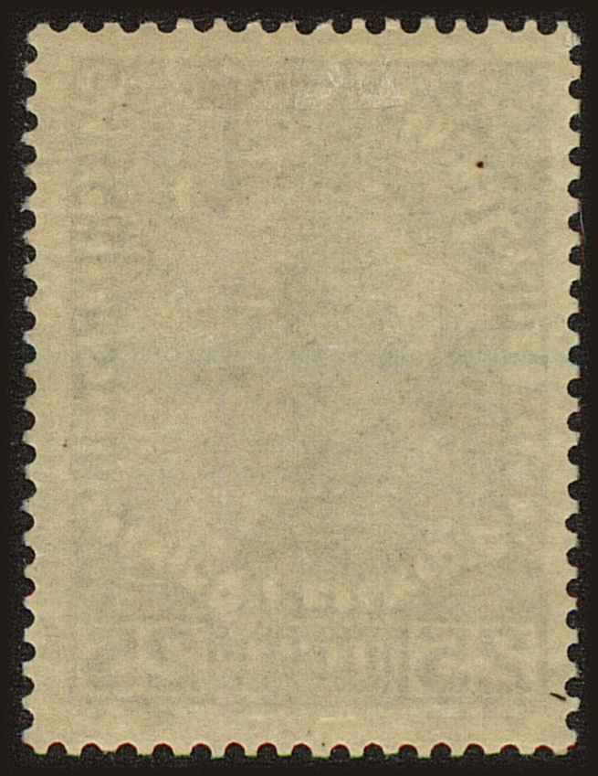 Back view of Liechtenstein Scott #3b stamp