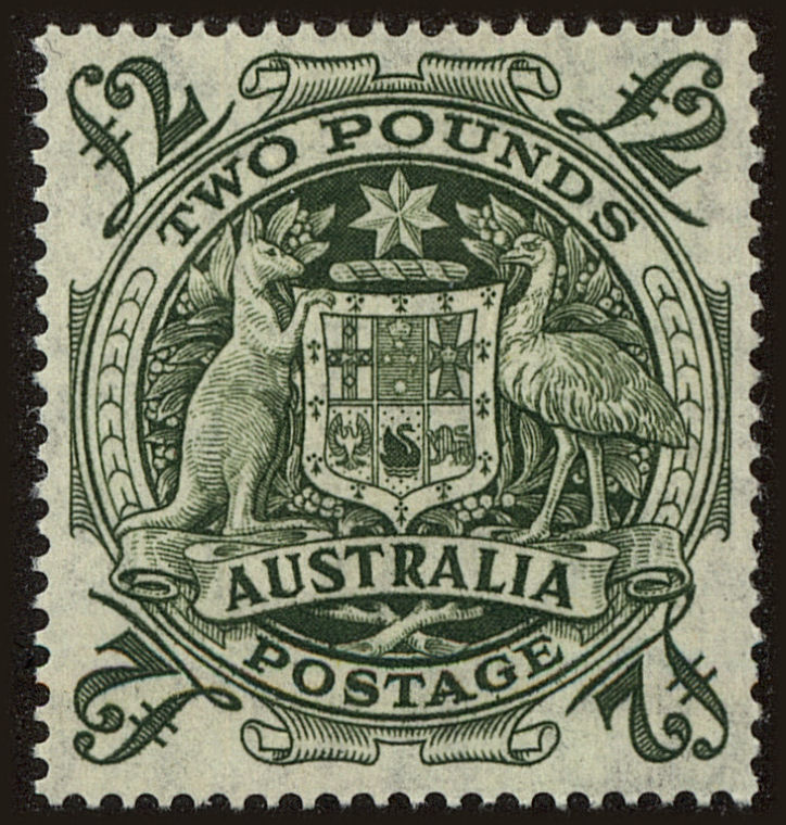 Front view of Australia 221 collectors stamp