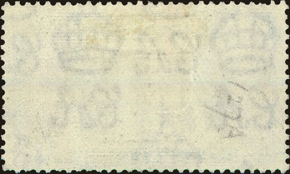 Back view of Gibraltar Scott #114b stamp