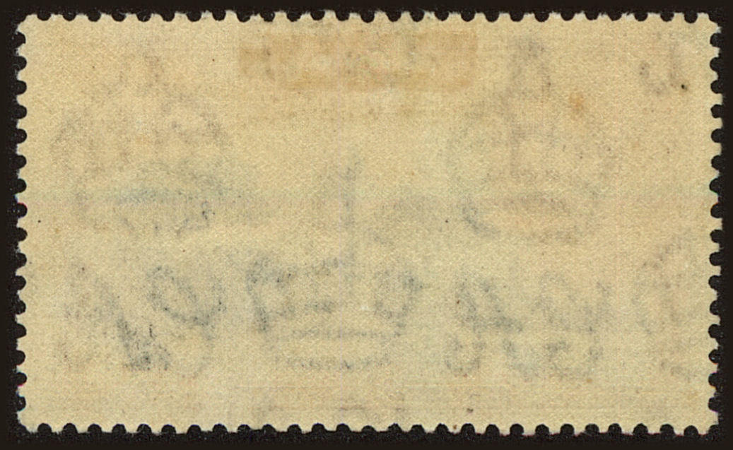 Back view of Gibraltar Scott #115b stamp