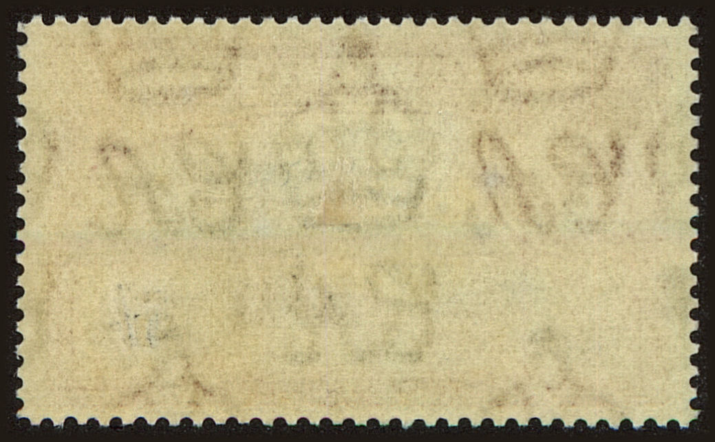 Back view of Gibraltar Scott #116a stamp