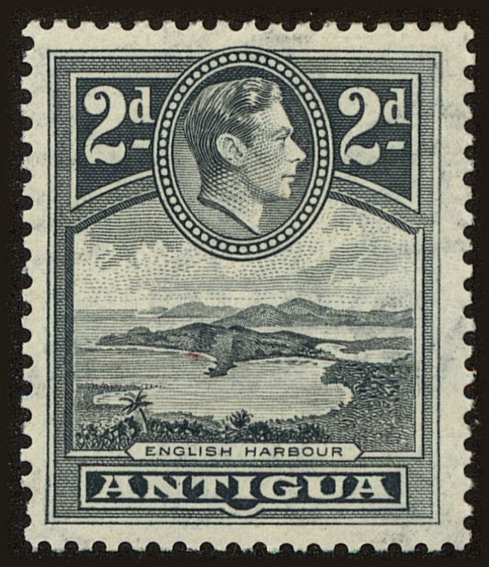 Front view of Antigua 87a collectors stamp