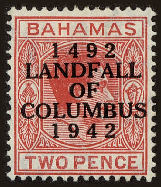 Front view of Bahamas 119 collectors stamp