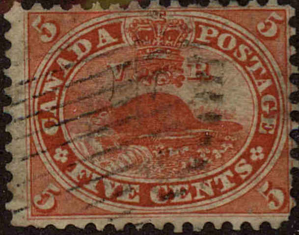 Front view of Canada 15 collectors stamp