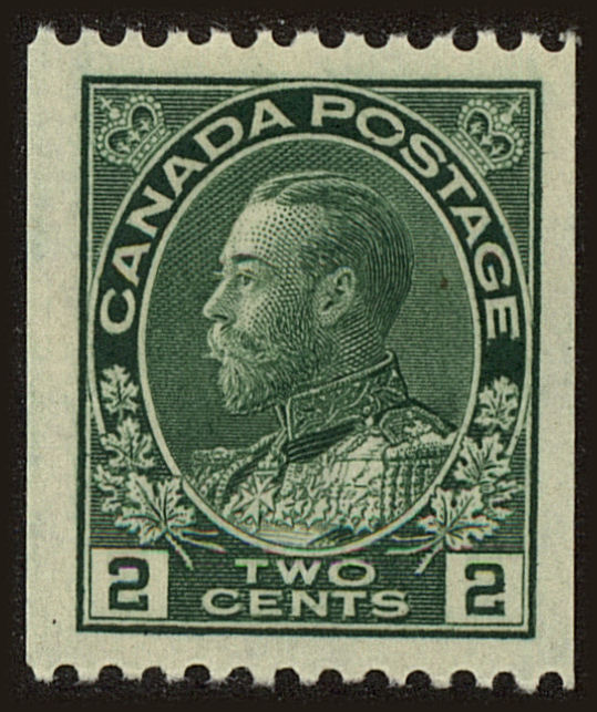 Front view of Canada 133 collectors stamp