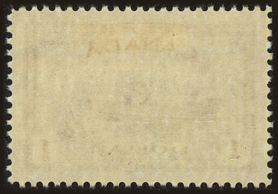 Back view of Canada OScott #25 stamp