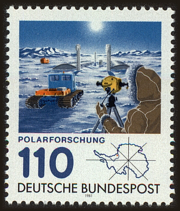 Front view of Germany 1353 collectors stamp