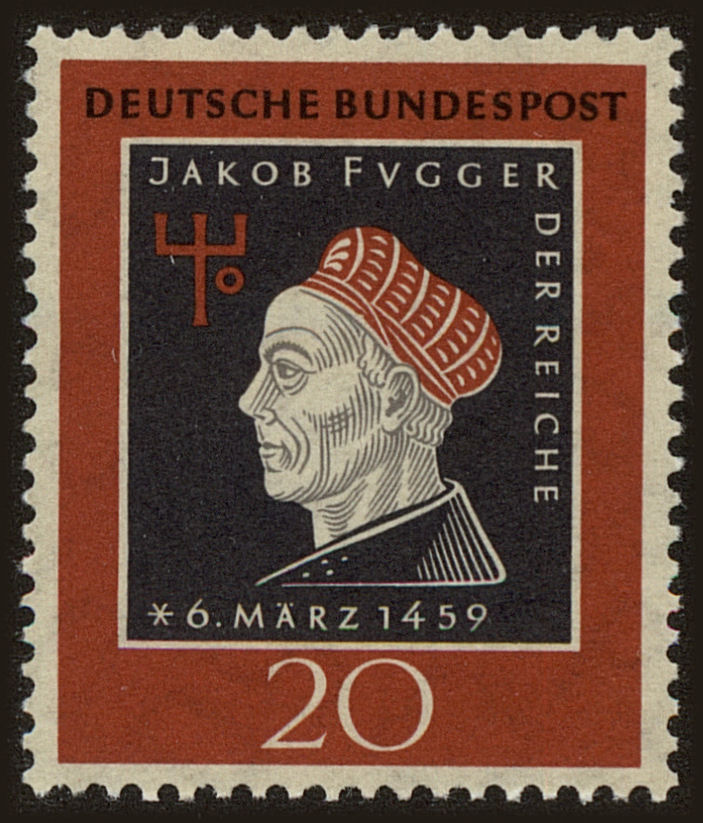 Front view of Germany 798 collectors stamp