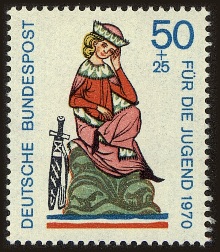 Front view of Germany B458 collectors stamp