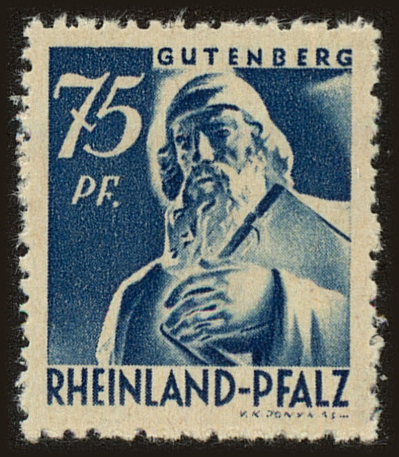 Front view of Germany 6N13 collectors stamp