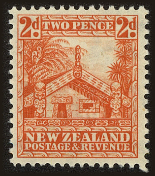 Front view of New Zealand 188 collectors stamp