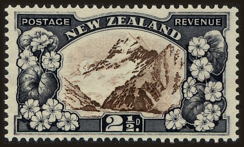 Front view of New Zealand 189 collectors stamp
