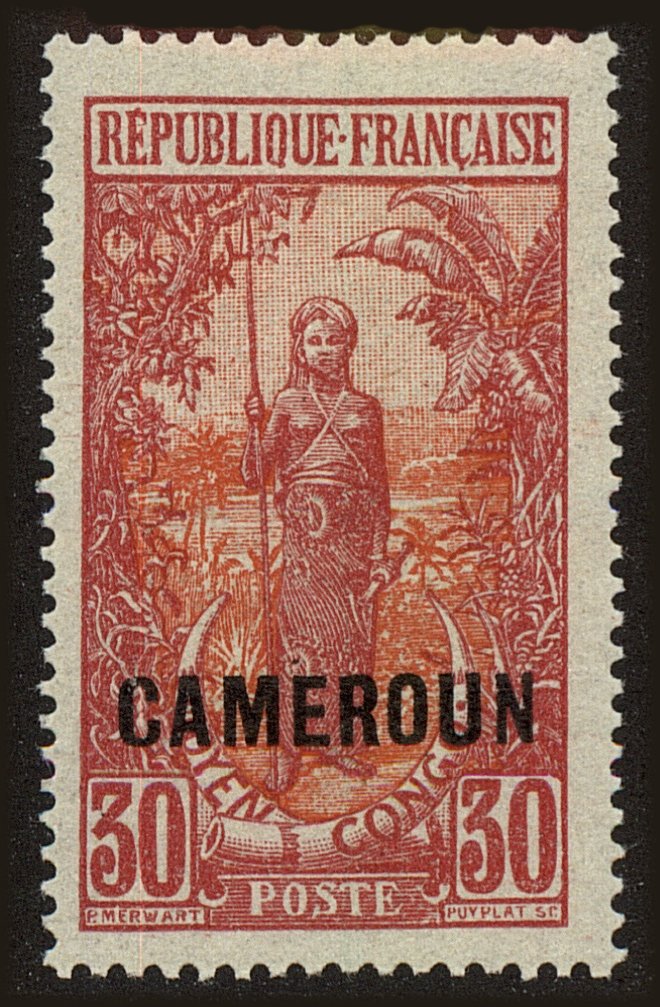 Front view of Cameroun (French) 155 collectors stamp