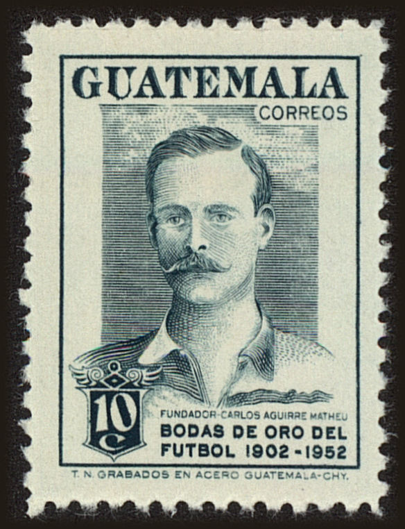 Front view of Guatemala 358 collectors stamp