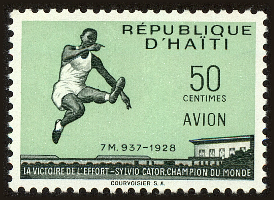 Front view of Haiti C115 collectors stamp