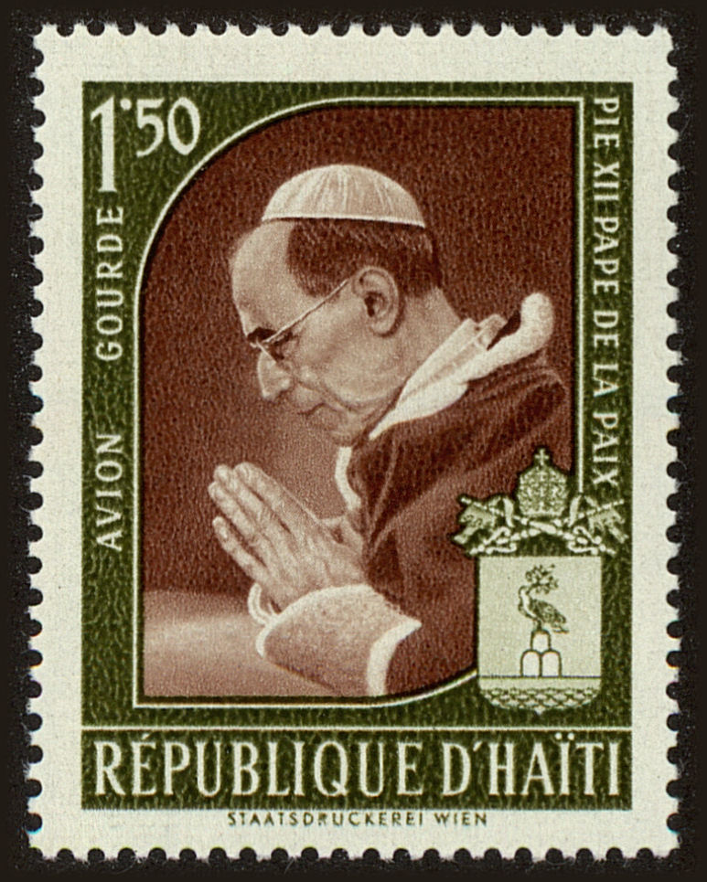 Front view of Haiti C140 collectors stamp