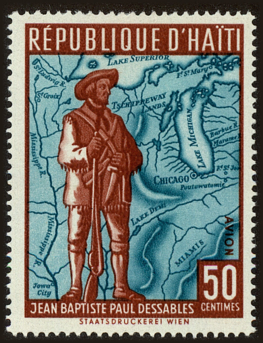 Front view of Haiti C145 collectors stamp
