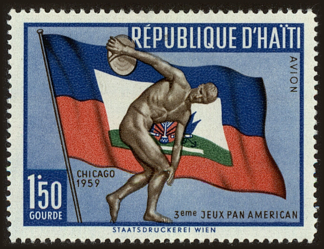 Front view of Haiti C147 collectors stamp