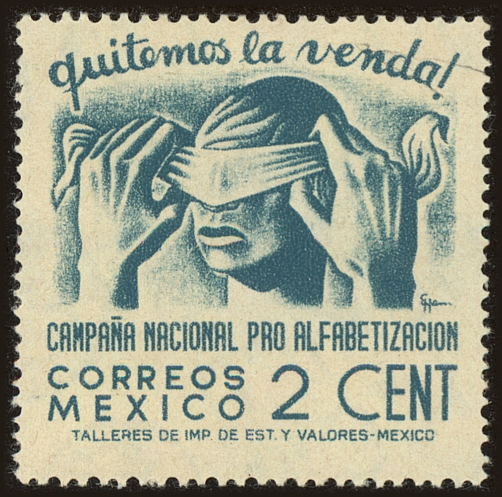 Front view of Mexico 806 collectors stamp