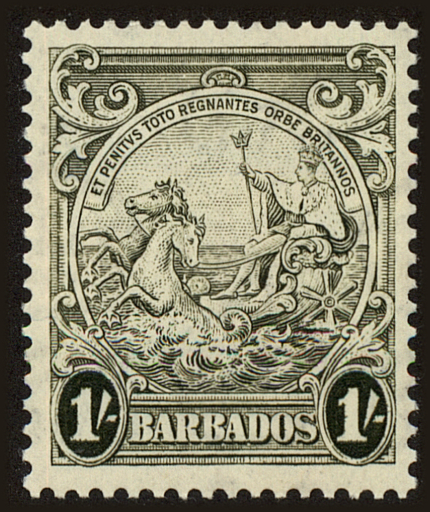 Front view of Barbados 200a collectors stamp