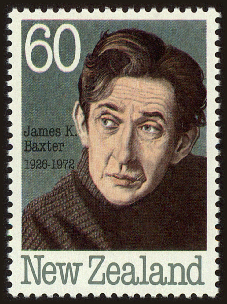 Front view of New Zealand 947 collectors stamp