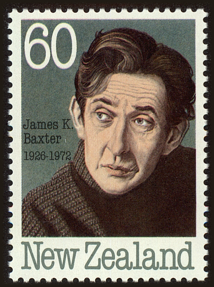 Front view of New Zealand 947 collectors stamp